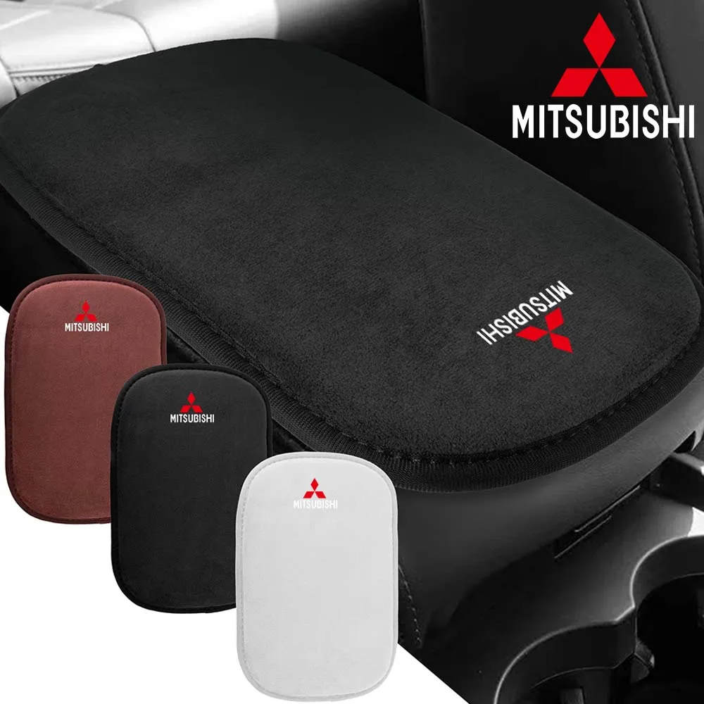 Car Armrest Mat Center Console Arm Rest Protection Cushion Storage Box Cover Pads For Mitsubishi Ralliart Lancer ASX Competition