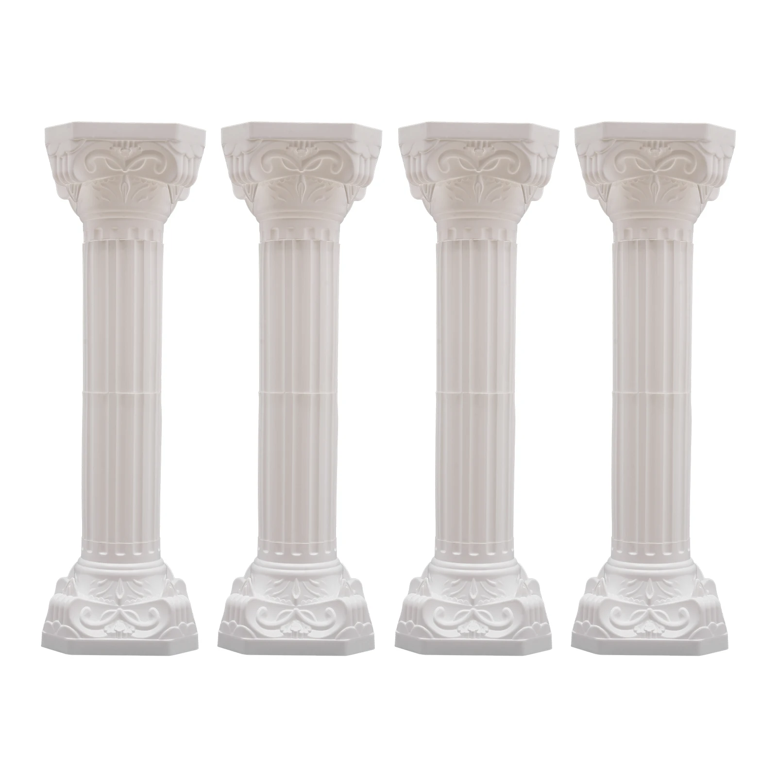 

4 PCS Roman Pillar Romantic Wedding Flower Decorative Pillar Display Pedestal Event Column Churches Weddings Parties