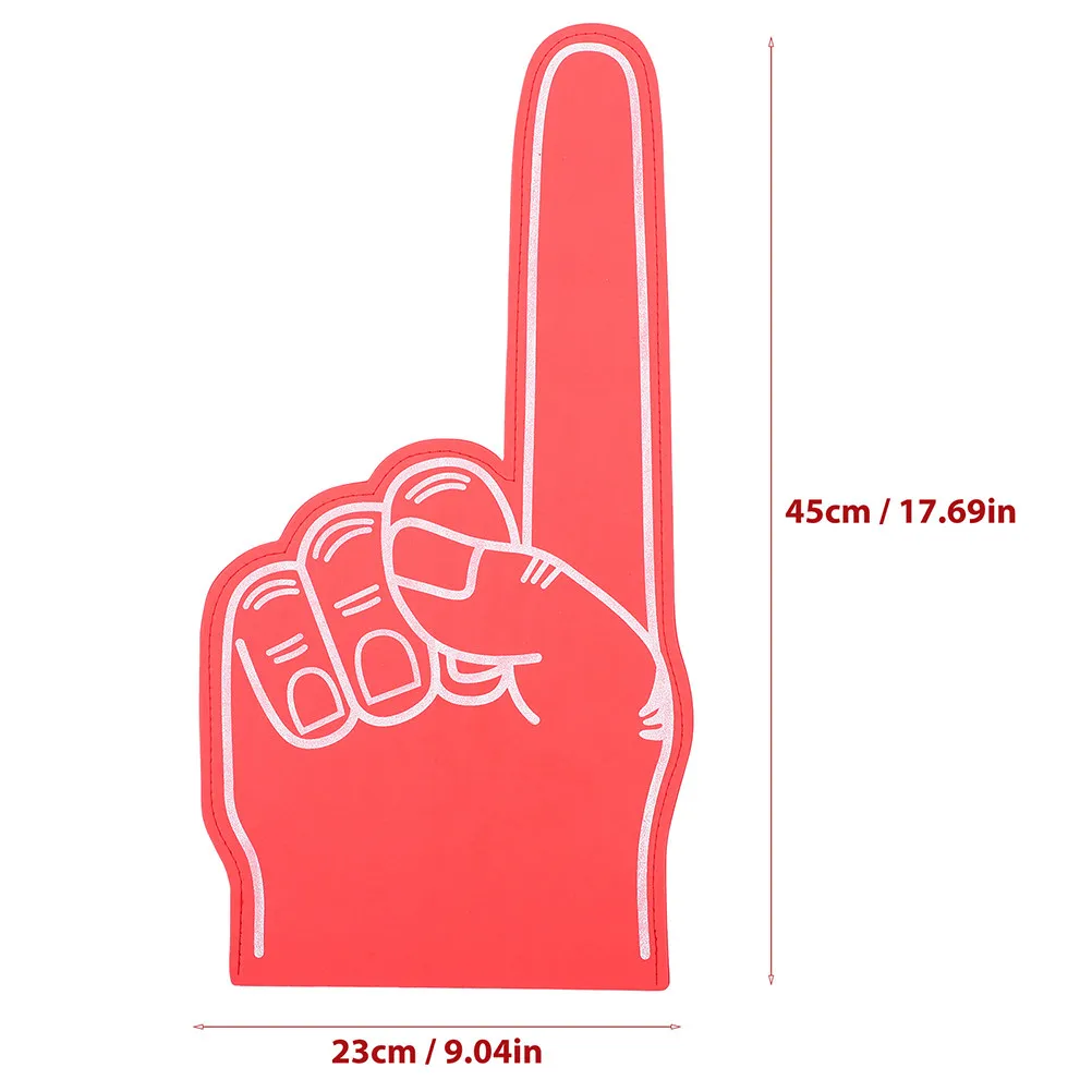 5Pcs Foam Finger Hand Props Eyecatching Comfortable Sports Cheering Gloves for Games Parties Cheerleading Events Fan Finger
