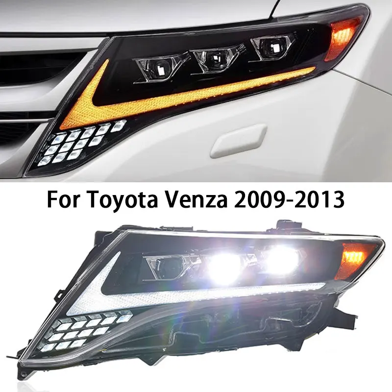 Car Head Lamp For Toyota Venza Led Headlights 2009 2010 2011 2012 2013 Accessories Modified Led Headlamp Assembly