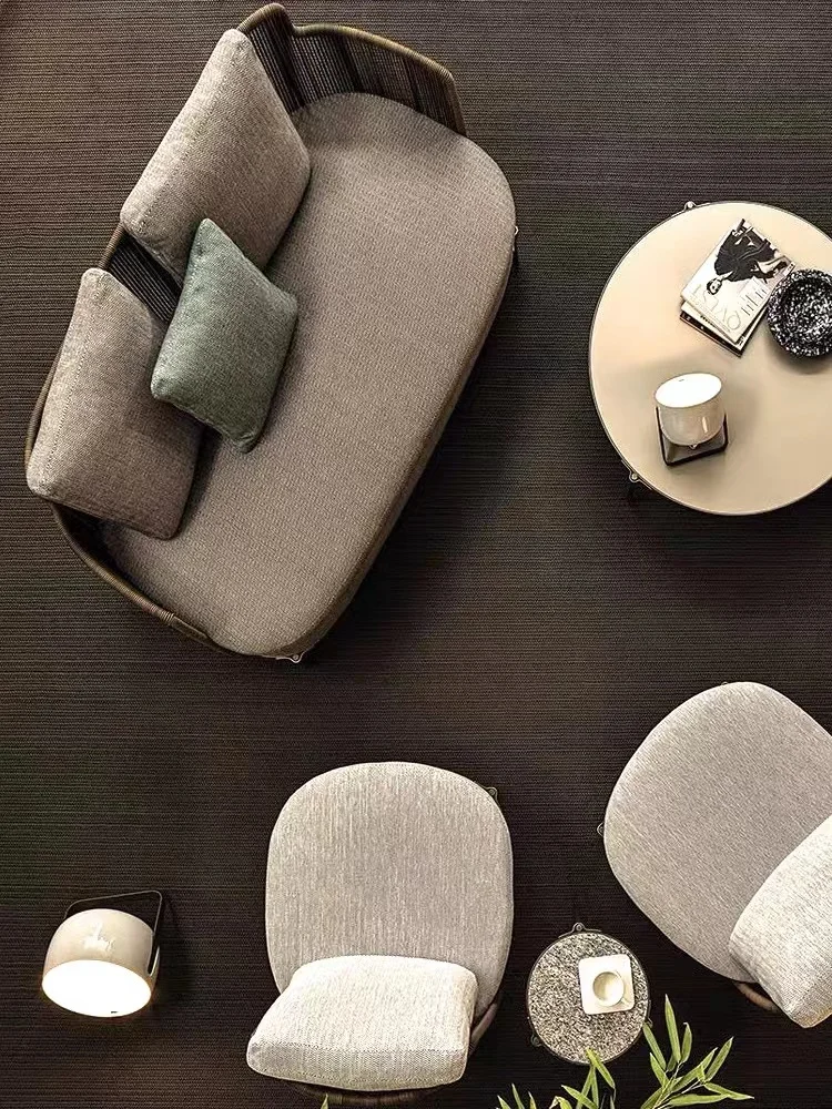 

Скандинавский уличный диван для отдыха, терраса, двор, вилла, сад, стул из ротанга, комбинация мебели