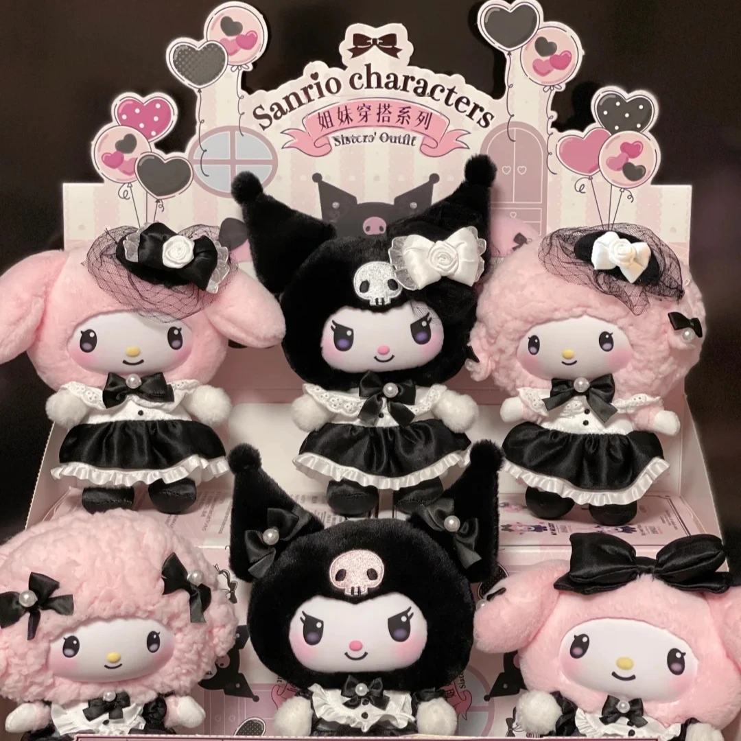 

Подлинная серия персонажей Sanrio, наряд сестры, виниловая плюшевая глухая коробка, подвесной орнамент, кукла Куруми, загадочная коробка, подарок