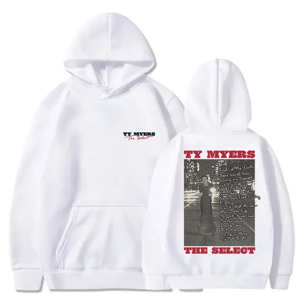 Ty Myers Tracklist Hoodies The Select Tour Merch Cosplay Women Men Fashion Long Sleeve Sweatshirts Pullovers