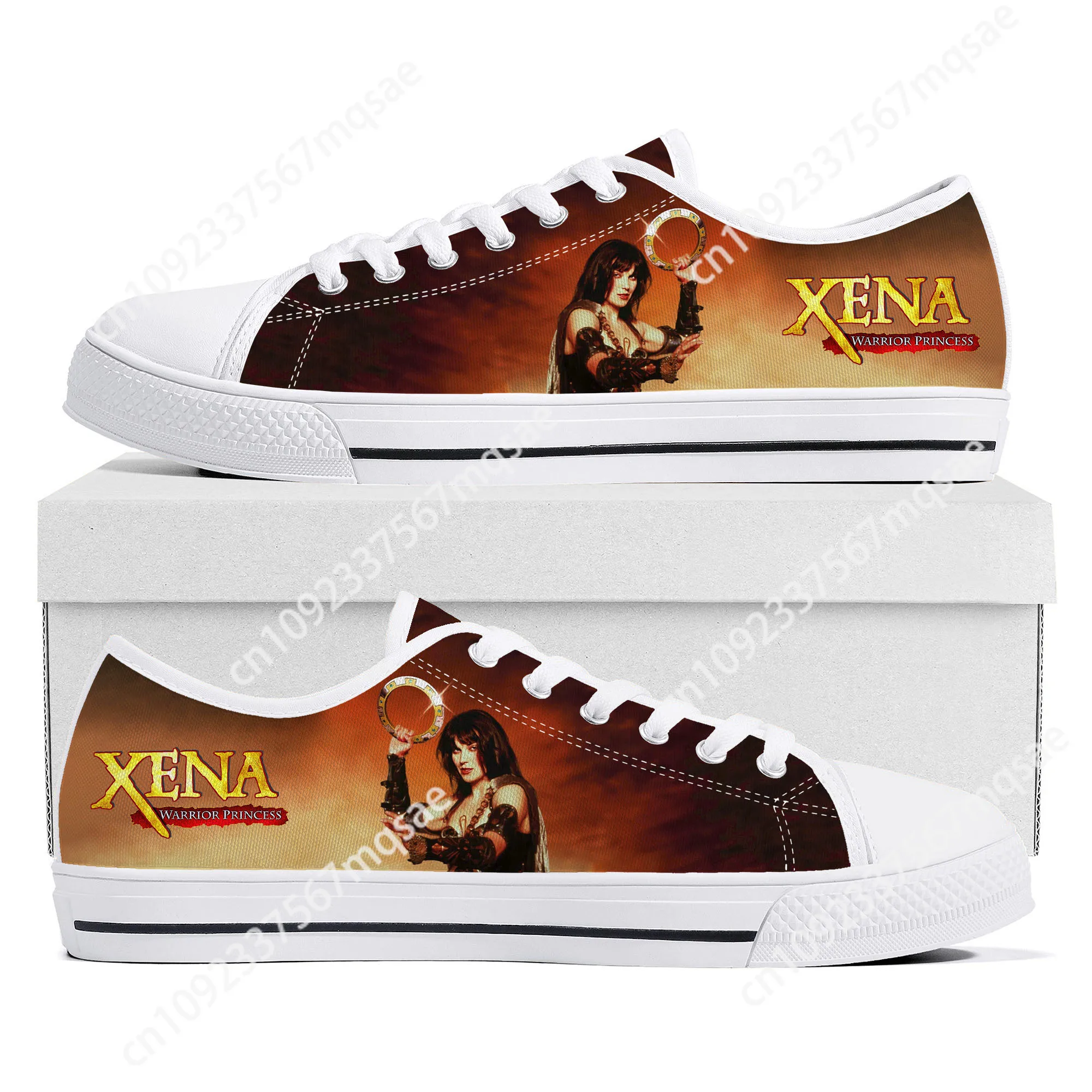 Xena Warrior Princess Low Top Sneakers Mens Womens Teenager High Quality Gabrielle Canvas Sneaker Casual Shoes Custom Made Shoe