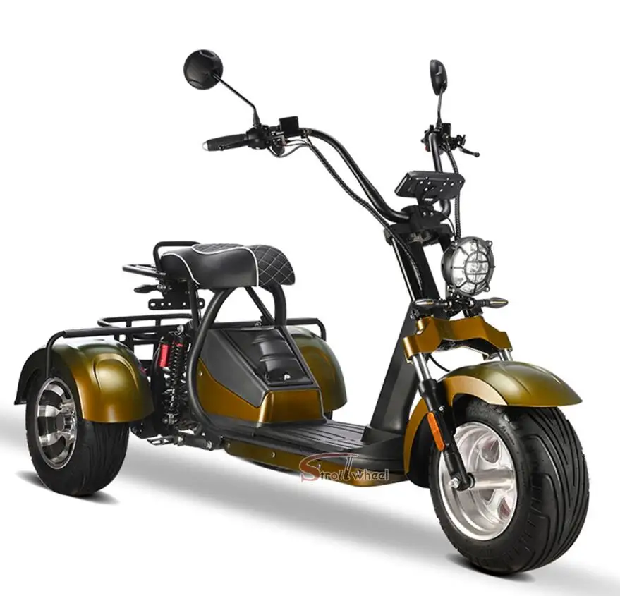 

eu warehouse citycoco 2000w 3 wheel electric scooter 60v 20ah battery electric motorcycle adult electric tricycles