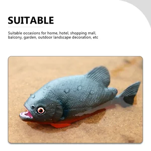 Wildes künstliches Piranha -Spielzeugfisch, Plastikstatuette, Simulation von gefälschten Fischen, kognitive Nahrung für Kinder, Fabrik 10 Hauptverkäufe von Mini Piranha - №7