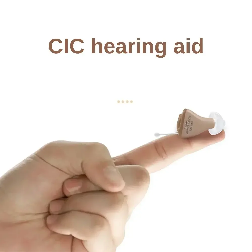 Signia 8 Channels Digital Invisible CIC Hearing Aid RUN Click ITC Signia Smartphone APP Fit Dry Case