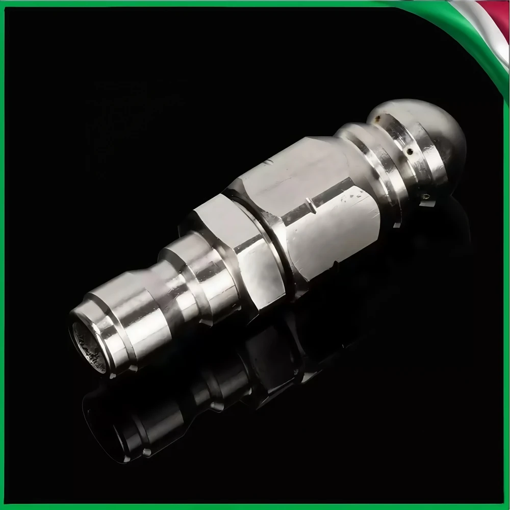 

1/4 Inch Pressure Cleaning Machine Sewer Drainage Hose Nozzle Stainless Steel Pressure Cleaning Nozzle Pipeline Cleaning Tool