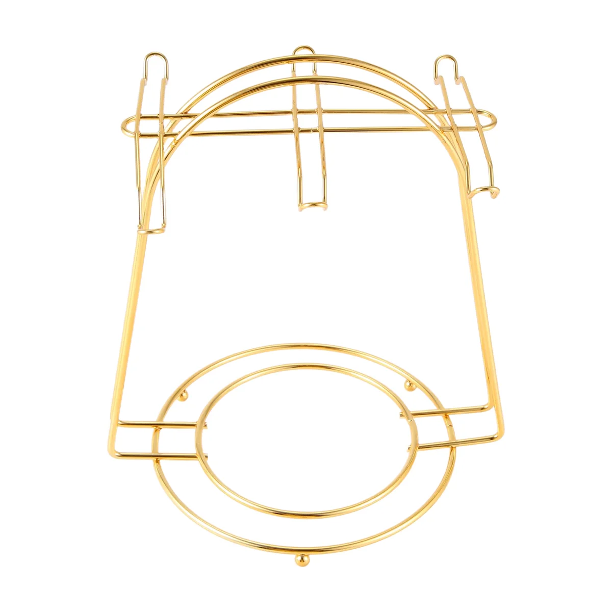 HOT Nordic Home Kitchen Tabletop Coffee Mug Holder 6 Cups Stand Gold Metal Cups Holders Rack Drain Organizer Rack
