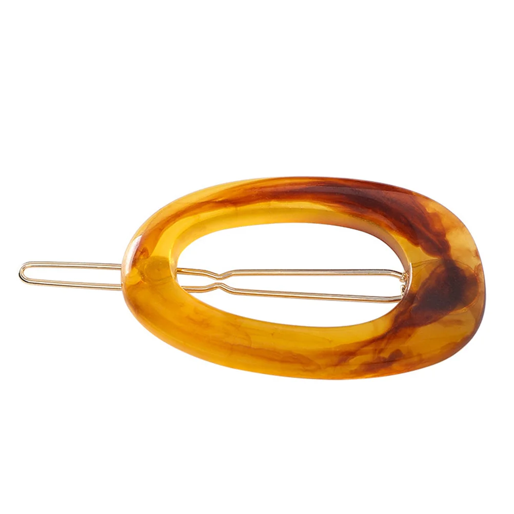 

5Pcs Oval Hair Clips Acrylic Barrettes for Women Charming Hairpins Party Wedding Daily Wear Fashion Hair Accessories