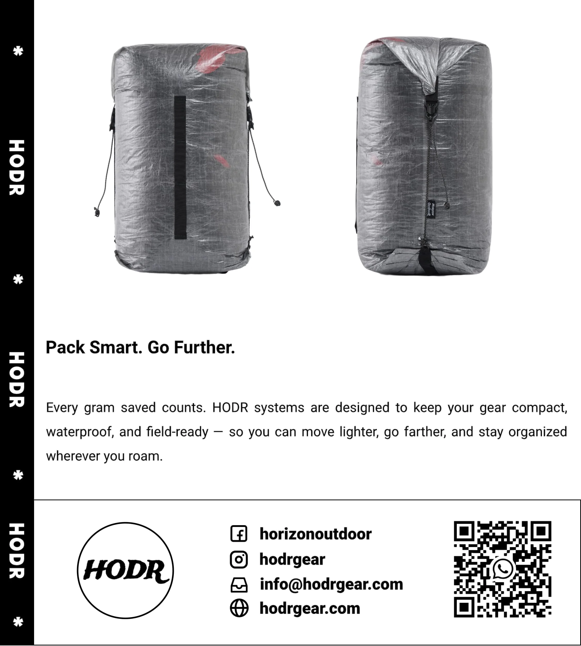 [HODRGEAR] Dyneema Kompressionssack für Schlafsack-Aufbewahrung, DCF Wasserdichter Roll-Top-Sack, Ultraleichte Camping-Ausrüstungsaufbewahrung – Detail 12