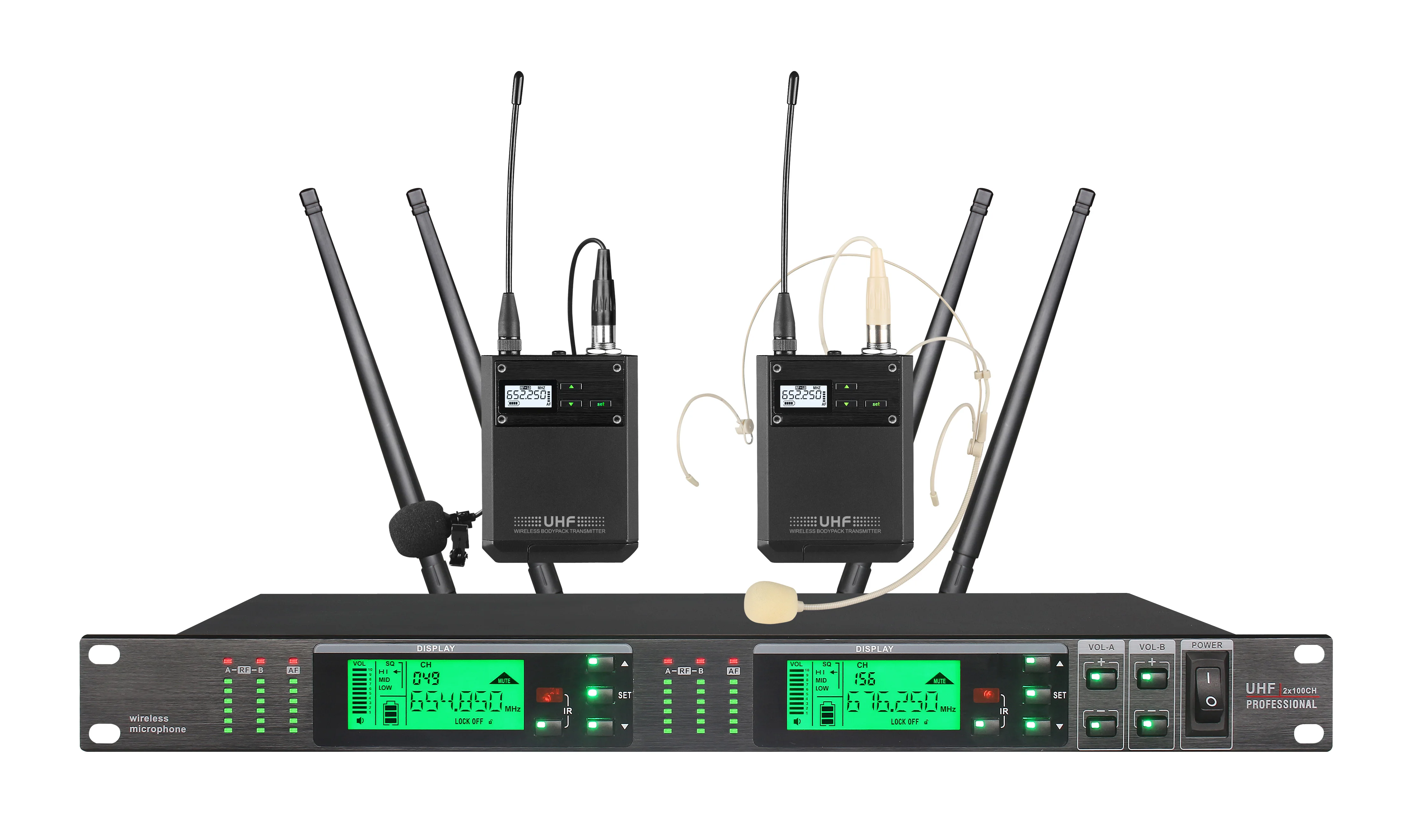 

SR-185 Профессиональный беспроводной микрофон True Diversity для сценического звука в алюминиевом корпусе