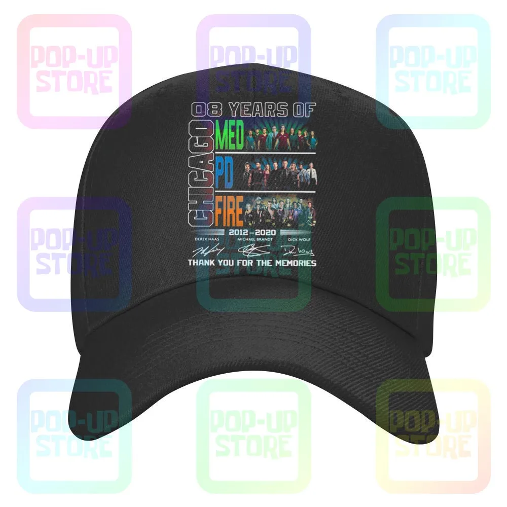 Chicago Med Pd Fire 08 Years Of Thank You For The Memories Signatures Caps Baseball Cap