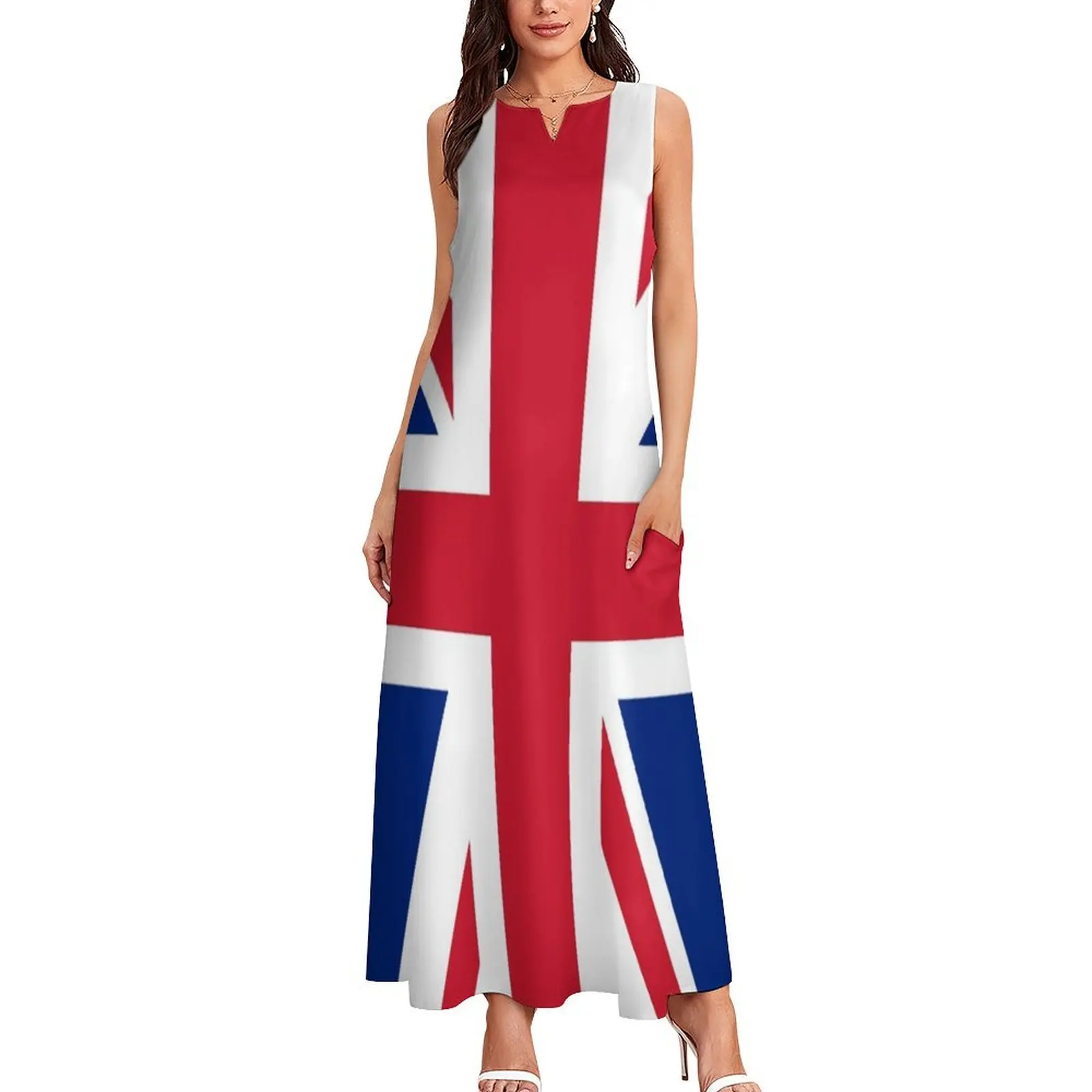 United Kingdom National Flag Union Jack Great Britain Long Dress Female clothing beach outfits for women Dress