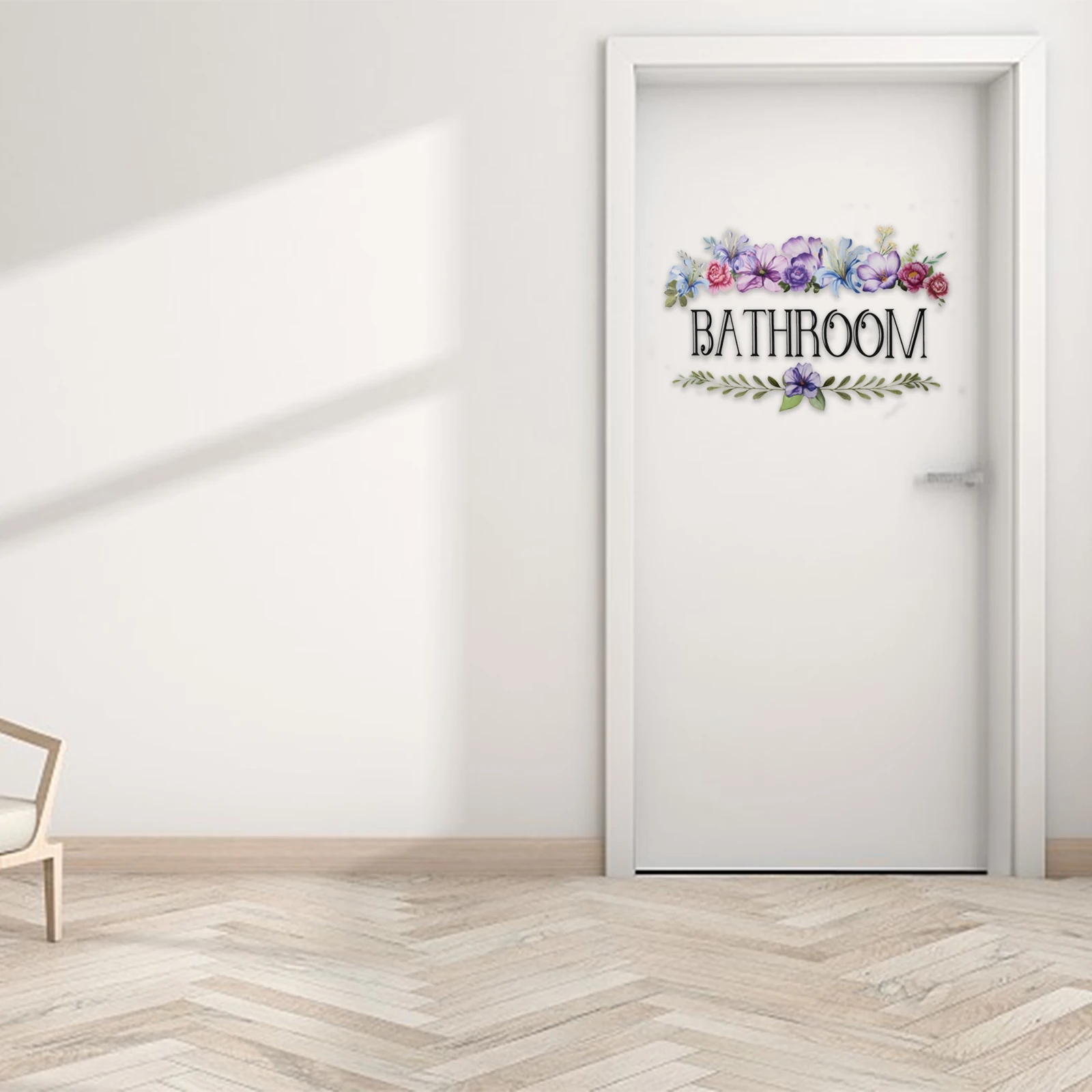 Decor Bathroom Bathroom Vinyl Wall Sticker Wardrobes Kindergartens Waterproof Library Mirrored Plastic Objects