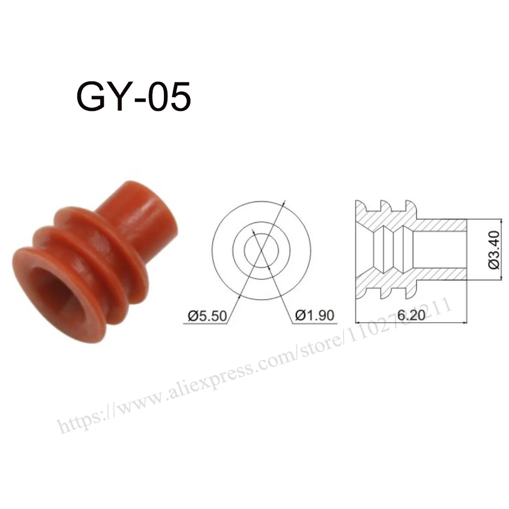 

5000pcs GY-05 small New energy auto seal rubber automotive Waterproof connector terminal plug pin socket