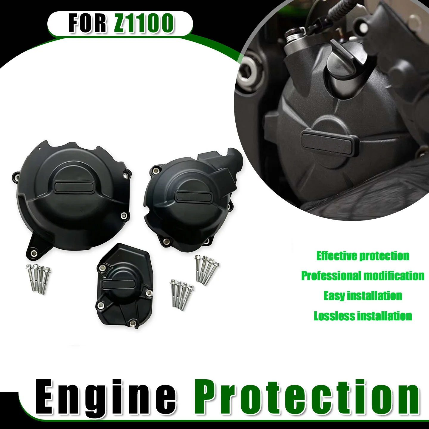 

Motorcycle CNC Engine Stator Engine Protective Cover Guard Protectors For Z1100 Z 1100 2025 2026