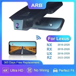 For Lexus NX/RX/UX 2016-2026 4K 2160P Car Camera, for Lexus RZ 2023 2024 2025 2026, ARB OEM Look Video Recorder, WIFI Connected