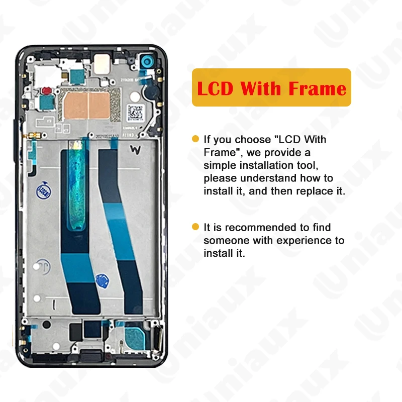 6.55'' Original AMOLED For Xiaomi Mi 11 Lite 5G M2101K9AG LCD Display Pantalla Touch Screen Digitizer Mi11 Lite LCD Replacement