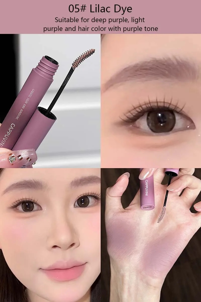 3D Augenbrauen-Färbecreme Langanhaltende Rosa-Braune Farbe Augenbrauen-Mascara Schweißfeste Wild Brow Enhancer Creme Make-up Kosmetik – Detail 10