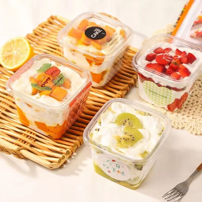 

100Pcs Mini Disposable Cups Pudding Jelly Mousse ice cream Cup Appetizer Bowl For Home Dessert Shop Food Container plastic cups