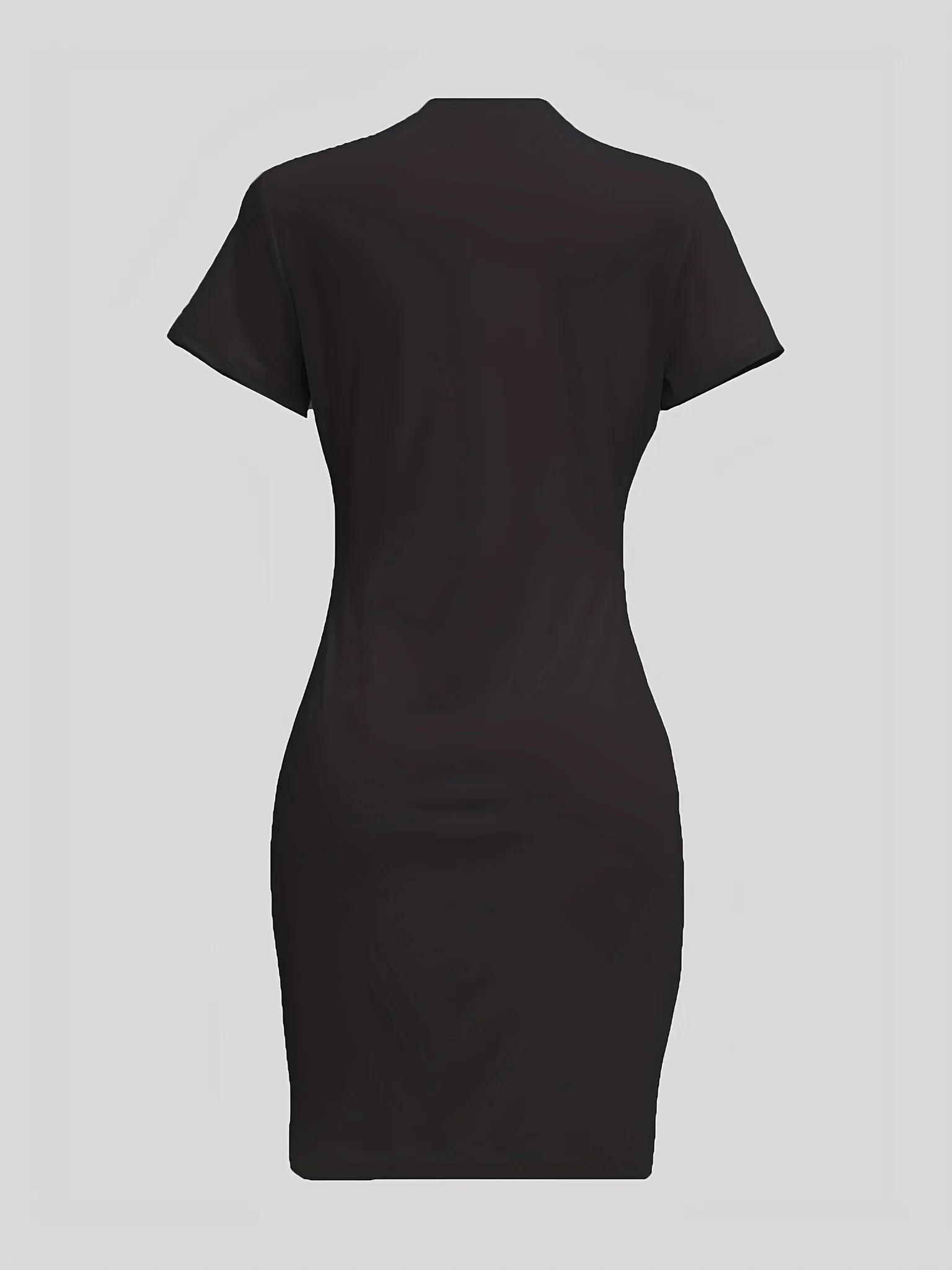 تي شيرت نسائي صيفي مقاس كبير مطبوع عليه حروف Q وأكمام قصيرة ورقبة دائرية فضفاض كاجوال فستان عالي الشارع للجنسين #3