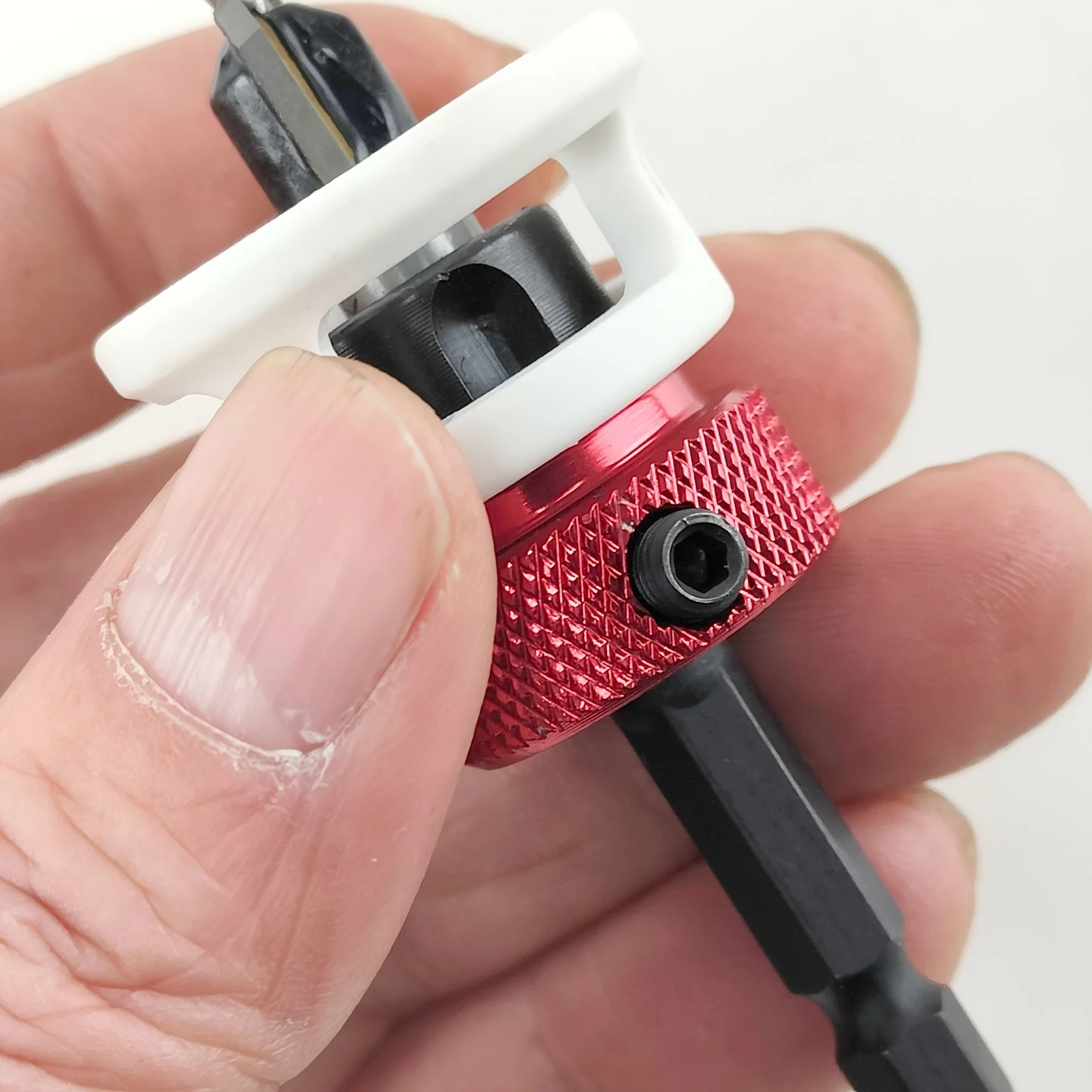 Verzinkboorset met lage wrijvingsdieptestop, HSS M2-bits, taps toelopende kop 1/8 9/64'' 5/32'' boor en 3/8'' tegenboring, 1