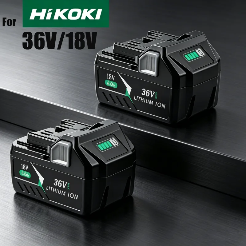 

Аккумулятор Li-ion 6.8Ач 18В/36В MultiVolt для HiKOKI Hitachi, совместимый с электроинструментами Metabo HPT BSL36A18, BSL36B, BSL1850, BSL1860