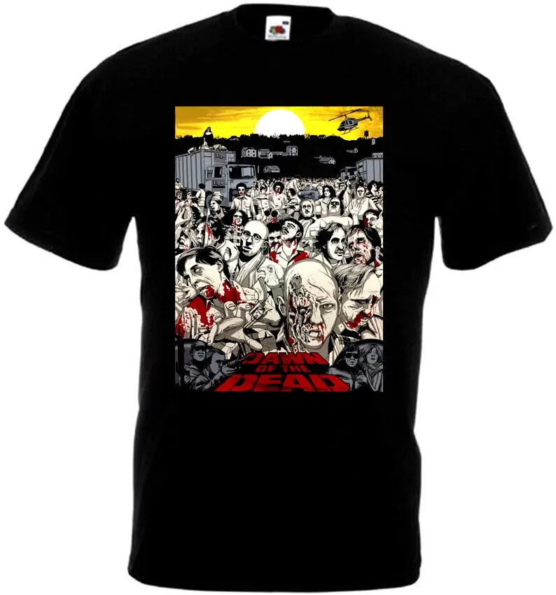 

Dawn Of The Dead v19 T-shirt black horror movie Romero all sizes S-5XL