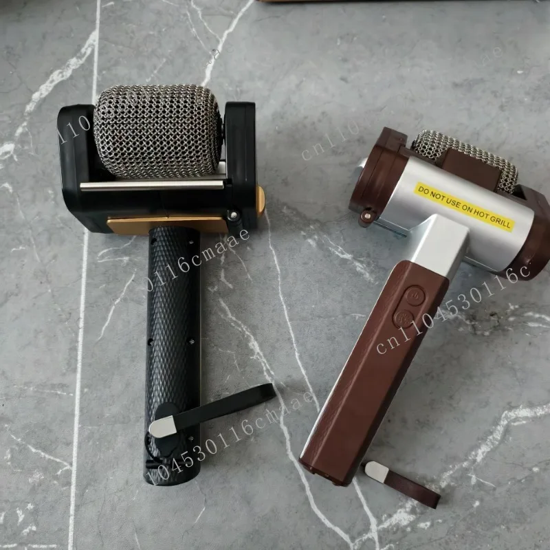 New Stainless Steel Roller BBQ Brush Charging  with Light Free Special Food Grade Cleaner for Cleaning