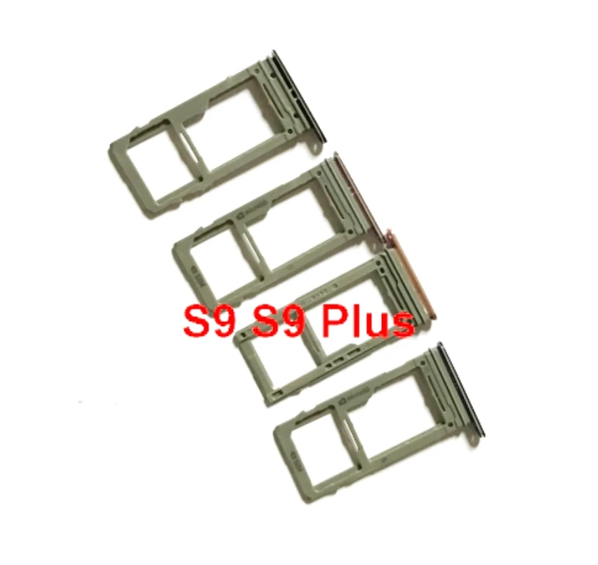 

100PCS For Samsung Galaxy S9 G960 G960F S9 Plus G965 G965F Single Dual SIM Card Tray Slot Holder Frame Replacement Part