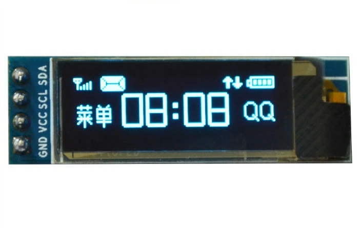 0.91 Inch OLED LCD Display Module IIC12832 LCD Display Device Compatible with 3.3v-5V