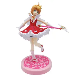 Genuine Spot Cardcaptor Sakura Anime Figures KINOMOTO SAKURA The Staff of The Sakura Star Japanese Anime Action Figure Kids