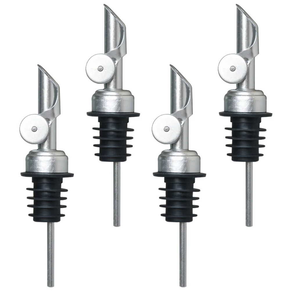 

4 Pcs Oil Bottle Nozzle Olive Spouts for Bottles Pour Stainless Steel Pourer
