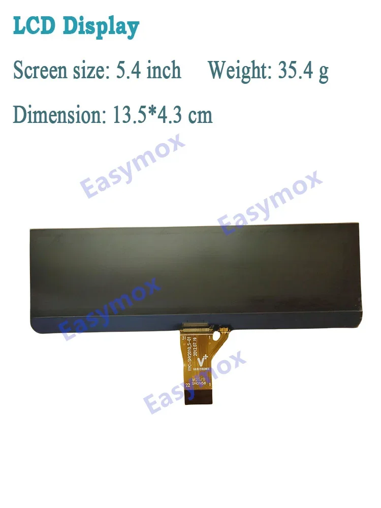 

FPC-SHY2010_S-01 5.4" Inch TFT LCD Display For Instrument Cluster Dashboard Repair and Replacement