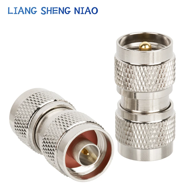 1pcs UHF PL259 SO239 TO N Connector UHF Male Jack To N Male Plug RF Coax Connector Straight Adapter SL16 N TYPE Crossover sub