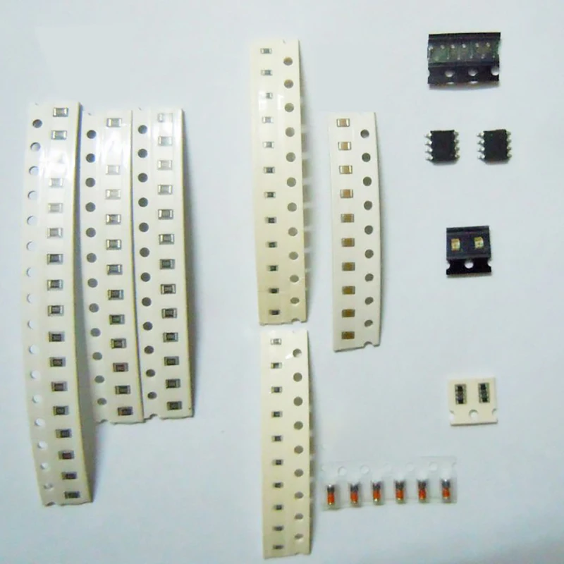 SMD Component Welding Practice DIY Electronic Kit with 8 Categories 90 SMD Components Double Sided Printed Circuit Board
