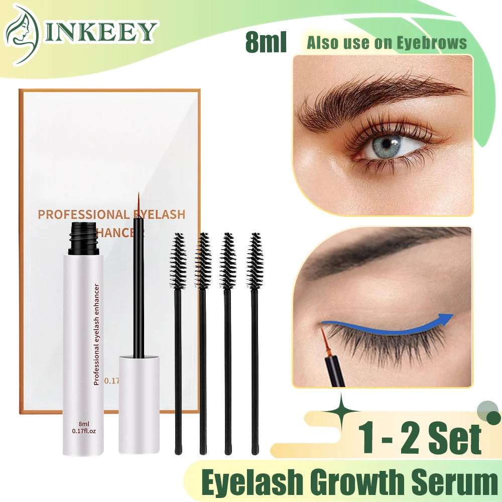 

1/2Pcs 8ml Eyelash Growth Serum Kit Eyebrows Enhancer Rising Eye Lashes Longer Thicker Eyebrow Growth Treatments Serum Makeup