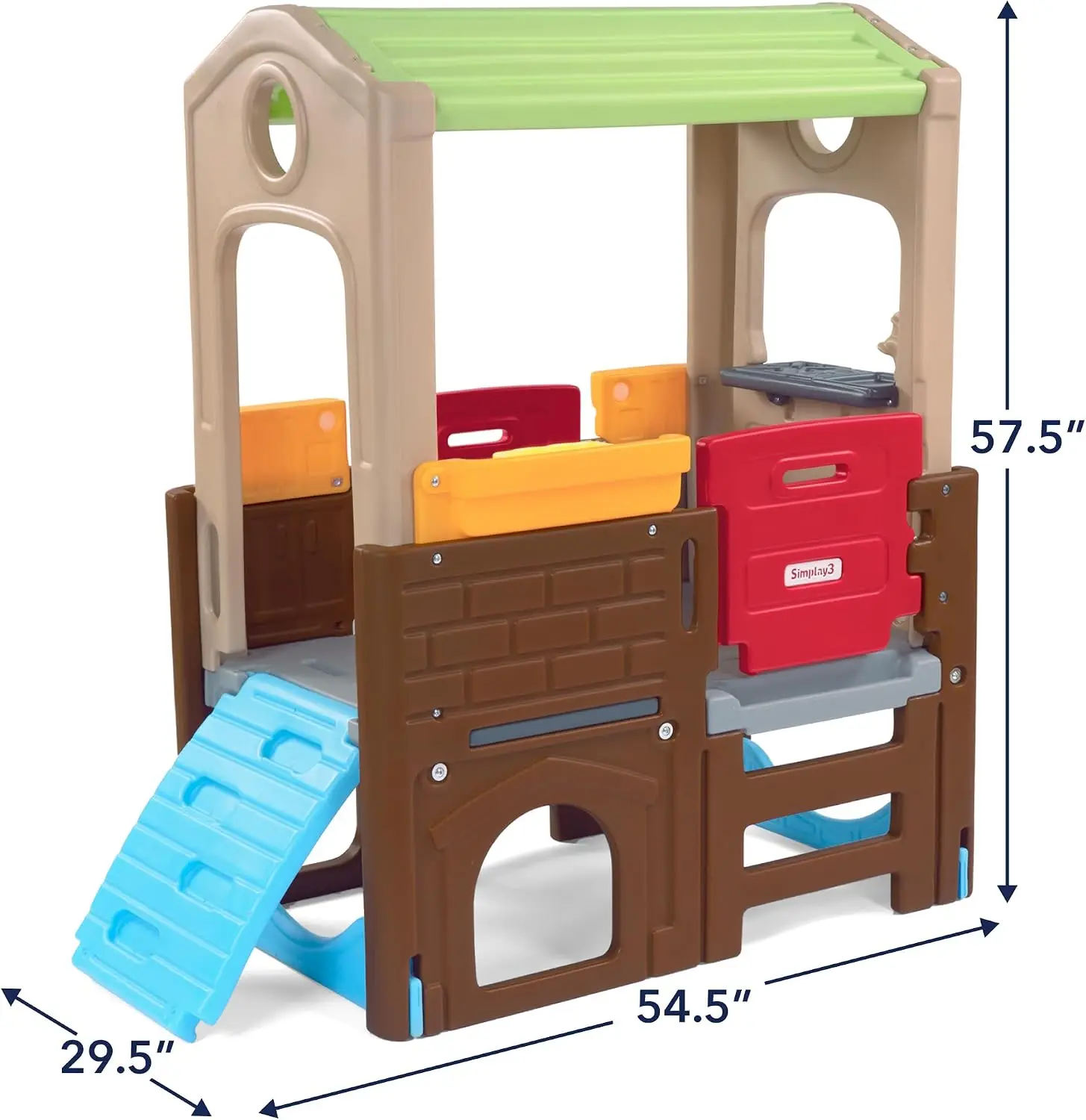 Simplay3 Young Explorers Discovery Playhouse - Indoor or Outdoor Clubhouse and Activity Playset for Toddlers and Kids, Made in U