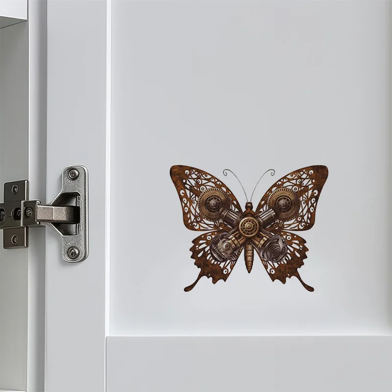 Steampunk Insect Sticker, Creative Wall Stickers for Bedroom Entryway Living Room Porch Decoration ,Self-Adhesive Wall Decals