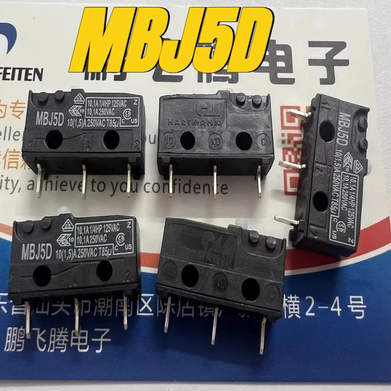 

（New）1pcs/lot 100% original genuine:MBJ5D micro switch stroke limit reset button 10.1A 3-pin