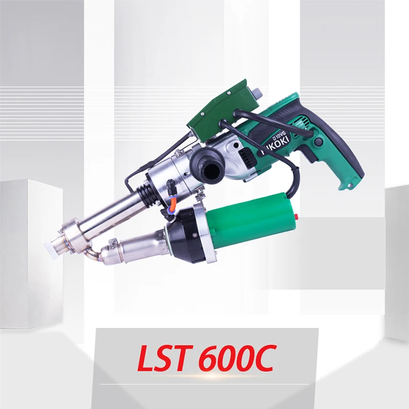Pistola de soldadura de plástico de extrusión automática, reparación de geomembrana impermeable, tablero de pp, máquina de soldadura de extrusión de fusión en caliente eléctrica de pe