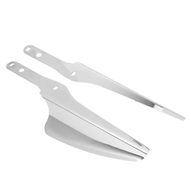 

AB56-Motorcycle Front Fork Mount Wind Deflectors Windscreen Fairing For Touring Road King 1995-2021(Silver) Accessories