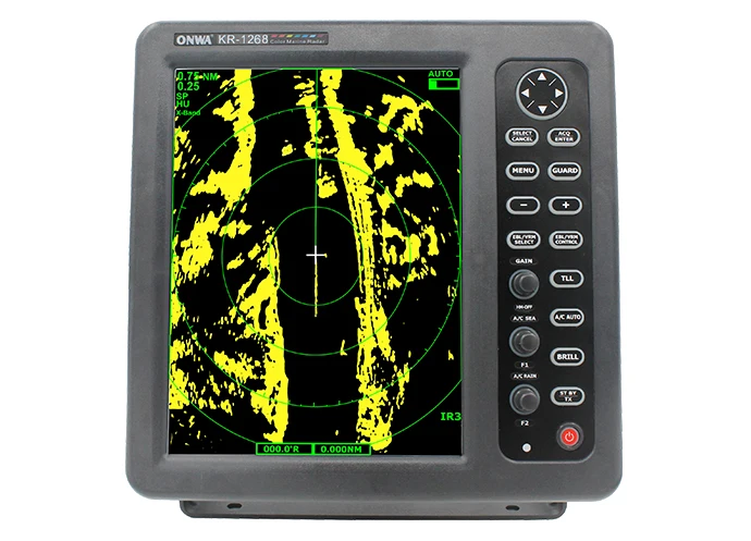 12.1-inch ONWA X-Band 6KW up to 64nm KR-1268 Marine Supplies Product Marine Radar  support AIS ARPA display Target Tracking