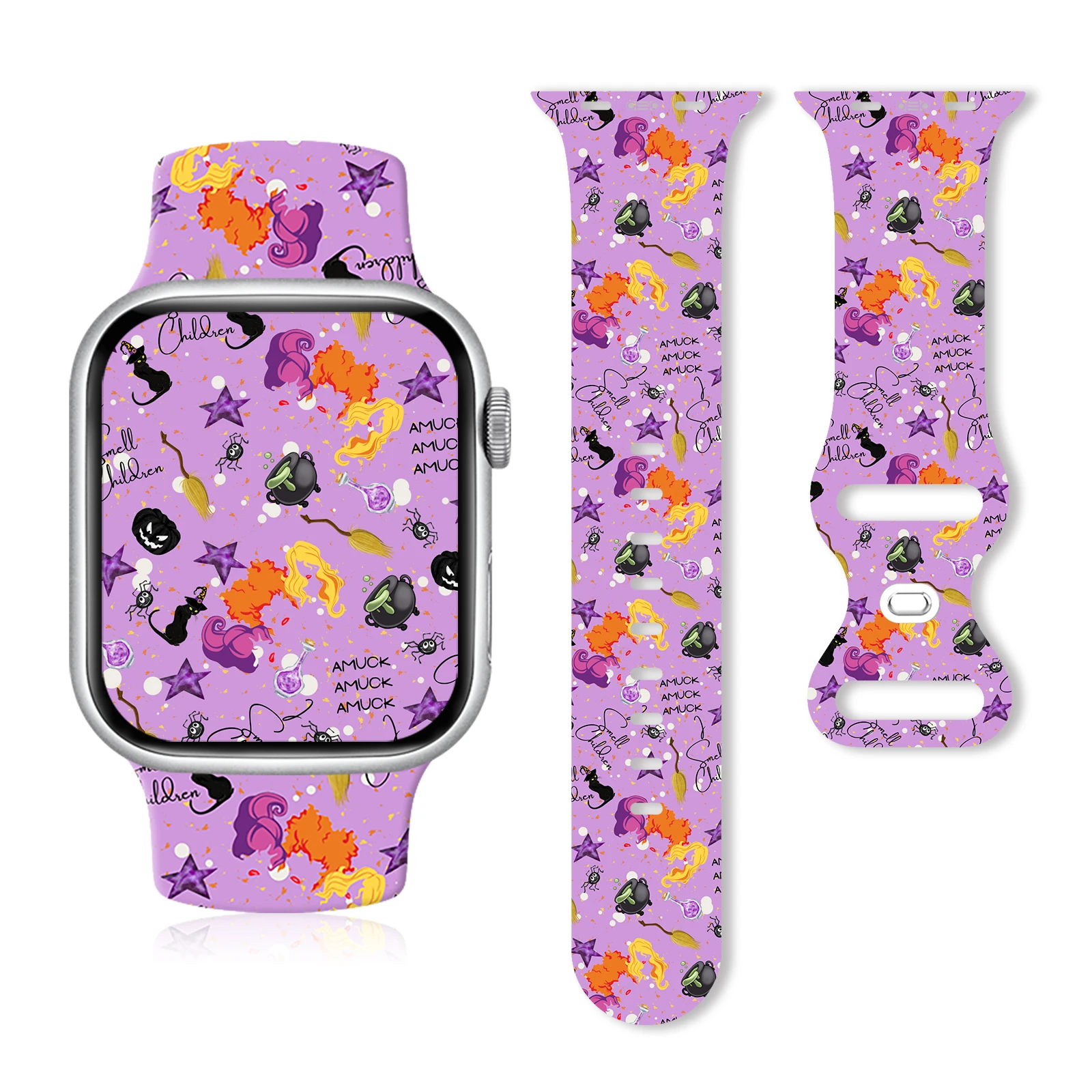 

Pumpkin Halloween for Apple Watch 10 9 8 7 Silicone Band Replacable Bracelet for iWatch 46mm 42mm 41mm 40mm Watchband