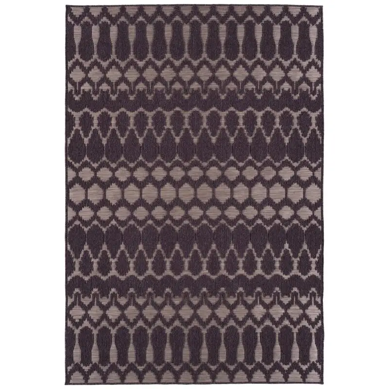 

Contemporary Transitional Geometric Textured Rug 2x3 ft Rectangle High-Low Cut & Loop Design