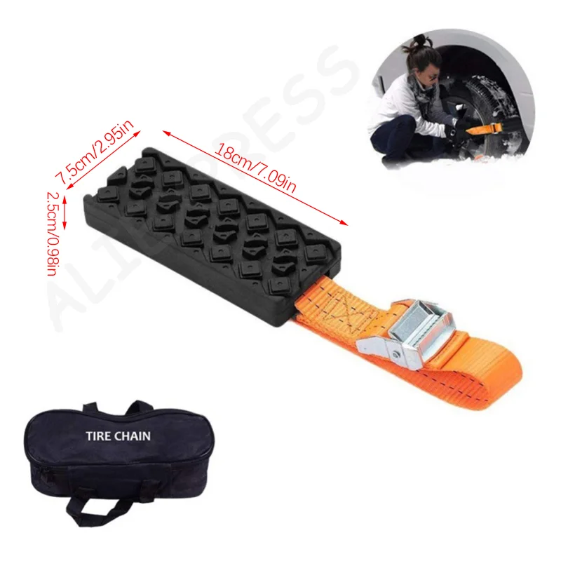 New Mud Sand Snow Tire Ladder Off-Road Vehicle Emergency Tracks Chain Non-Slip Traction Mat Car Recovery Traction Boards - view 6