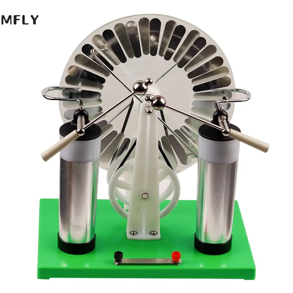 Máquina Estática Wimshurst Gerador de Física Eletrostática Eletricidade Tesla Experimento Equipamento Mfly
