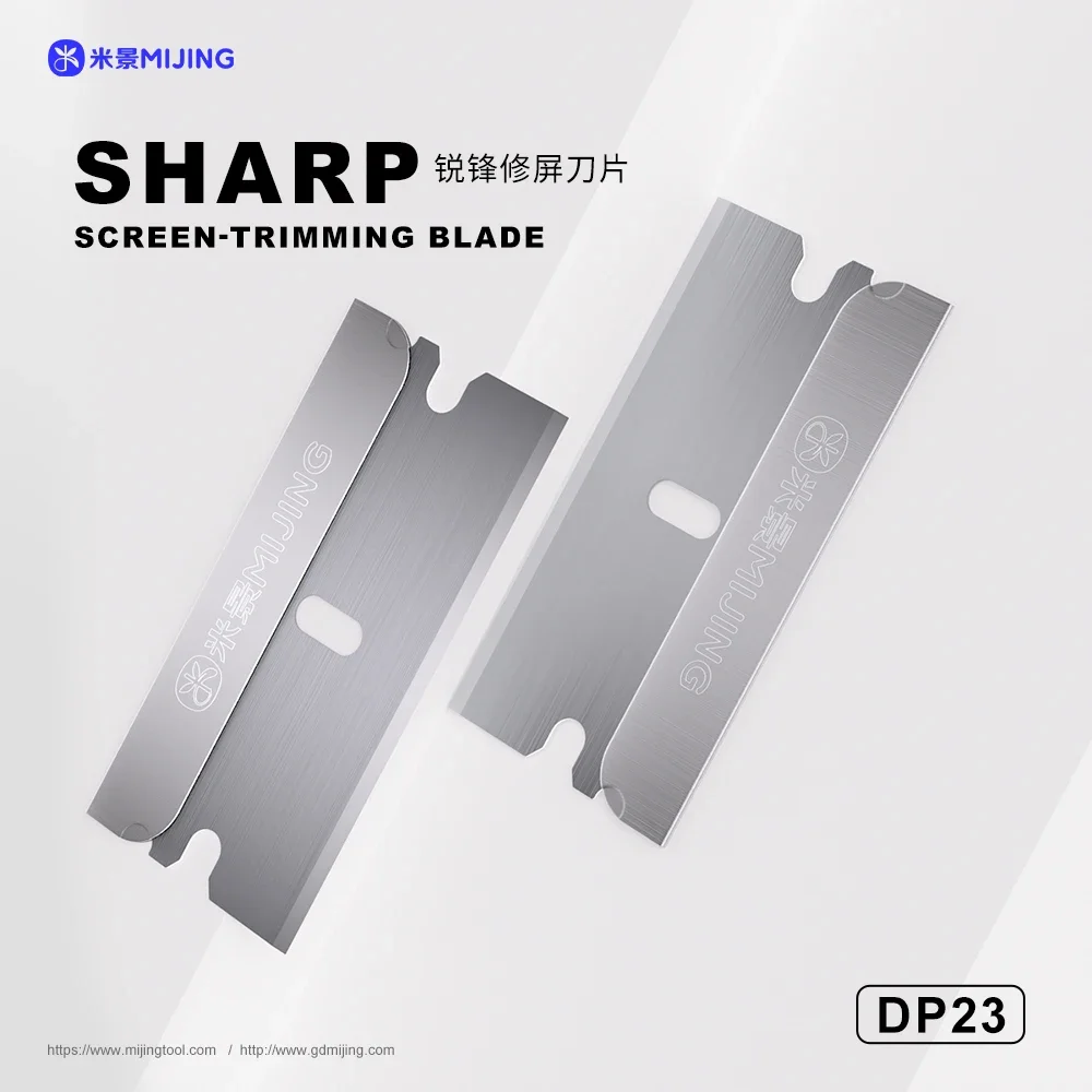 MIJING DP23 Sharp Screen Repair Blade 50pcs/Box For Mobile Phone Screen Removal Frame Removal Glue Scraping and Cutting Tools