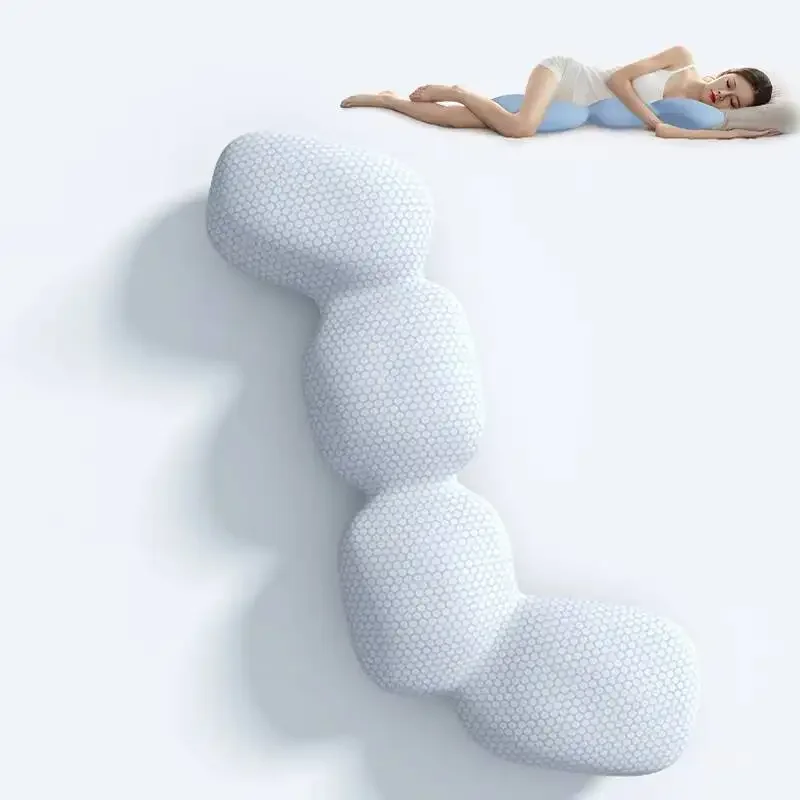 Memory Foam Hold In Bed Sleeping Body For Pregnant Women Sleeper Ice Silk Comfort Long Pillow Orthopedic Decorative Cushion